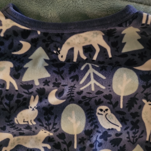 Cat & Jack Blue Animal Print Pajama Set - Picture 5 of 11